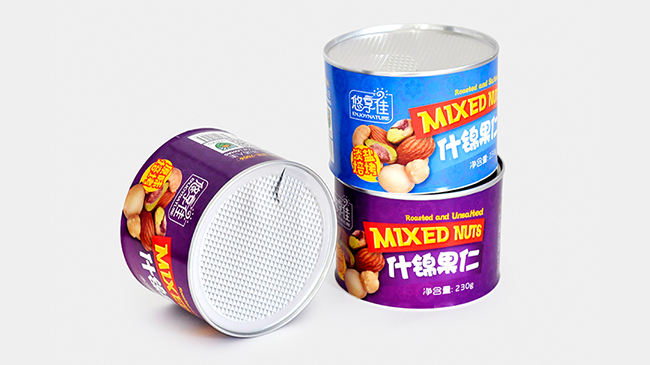 易撕蓋食品(pǐn)紙罐 易撕蓋食品紙罐