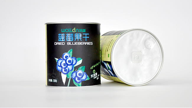 藍莓果幹紙罐