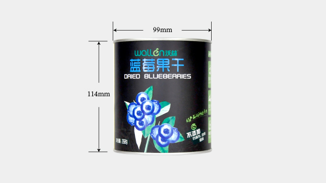 藍莓果幹紙罐（guàn）