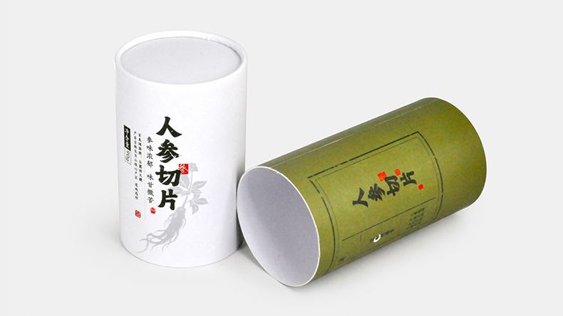 人參切片紙（zhǐ）罐包裝