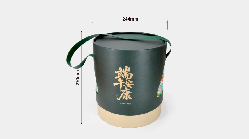 圓（yuán）形粽子禮盒包（bāo）裝